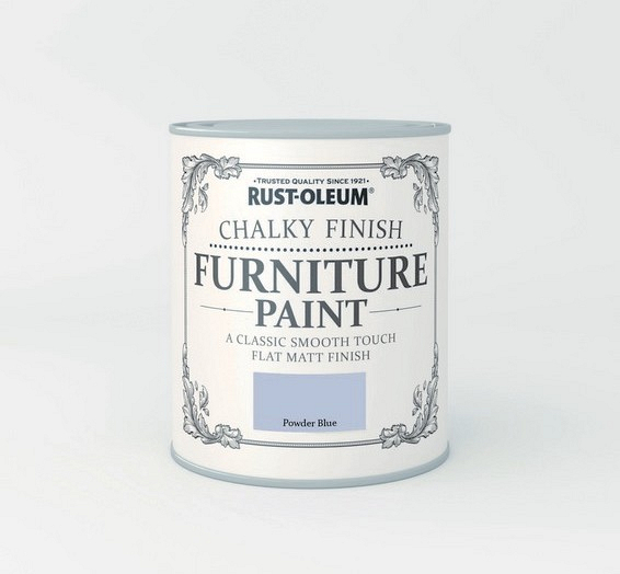 Rustolem Powder Blue Rust-Oleum - Powder Blue 750ml - Chalky Furniture Paint - Page