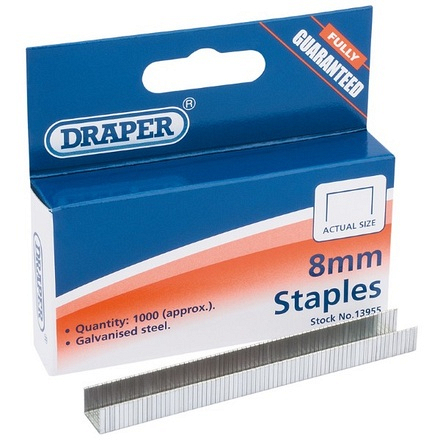 1000 x 8mm Heavy Duty T50 Staples Brand may vary - Image