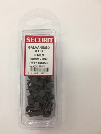 Clout Nails 20mm 80g pack - Image