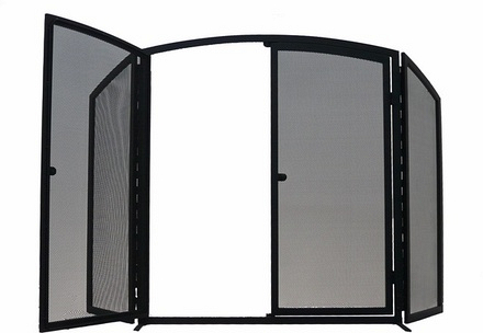 Manor Gateway 3 Fold Black Fireguard 1769 - Image