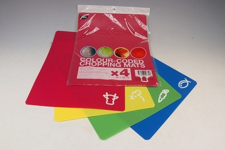 4 Colour Coded Chopping Mats - Image