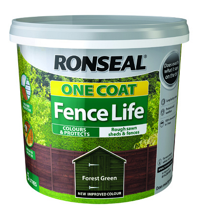 Ronseal One Coat Fence Life Forest Green 5L - Image
