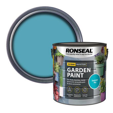 Ronseal Garden Paint Summer Sky 2.5L Like Garden Shades - Image