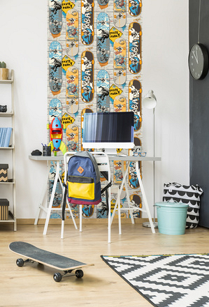 Skateboards Freestyle L29505 Muriva Wallpaper - Image
