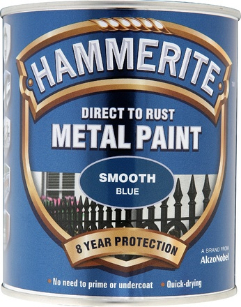 Hammerite Smooth Blue 750ml - Image