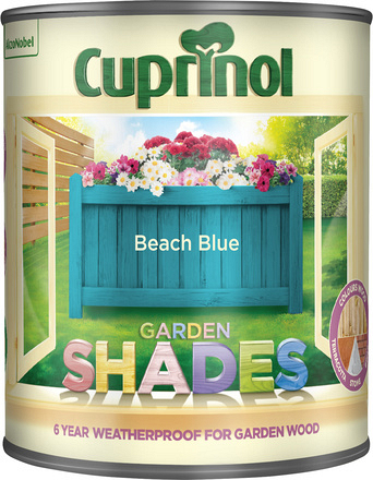 Cuprinol Garden Shades Paint Beach Blue 1L - Image