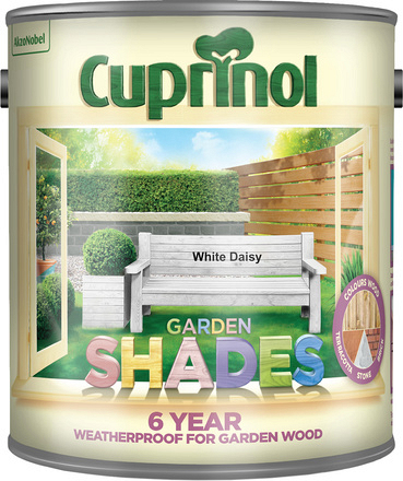 Cuprinol Garden Shades Paint White Daisy 2.5L - Image