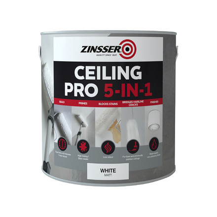 Zinsser Ceiling Pro 5in1 Paint 2.5L - Image