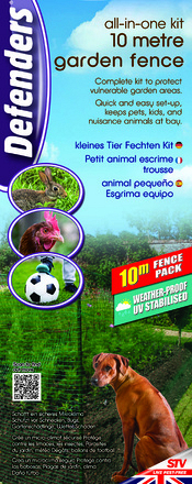 10m Garden Fence Kit STV081 All-in-One Fence Kit - Image