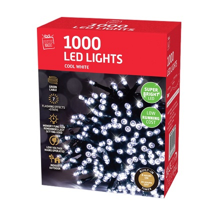 1000 LED Chaser WH 49m + 5m Lead MA - Image