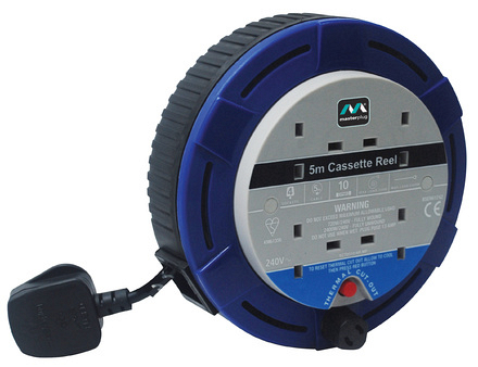 5m 10A Ext Reel SCT0510/4BL-MP - Image
