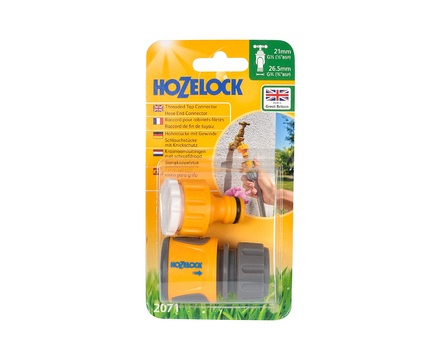 Threaded Tap Connector + Hose End Connectors Hozelock 2071 - Image
