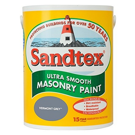 Sandtex Masonry Paint Vermont Grey 5L - Image