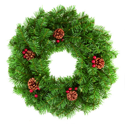 Wreath Berry and Pine Cone 50cm - Image