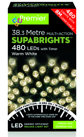 480 Multi-Action LED Supabrights Warm White 38.3m - Image