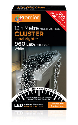 960 Multi-Action LED Cluster Lights White - Image