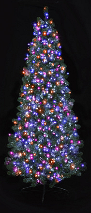 Treebrights 1000 Multi-Action LED Timer Lights Rainbow - Image
