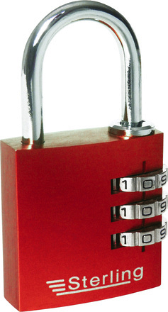 CPL131 Aluminium Combination Padlock Red
