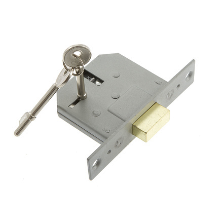 Mortice 3 Lever Deadlock 65mm Nickel MLD325N (4)