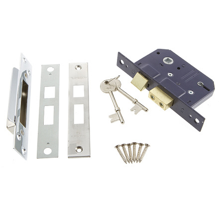 Mortice 5 Lever Sashlock 65mm Nickel MLS525N (3)