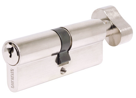 Euro Cylinder 5 Pin Nickel Plated 3.5cm x 4.5cm - Image