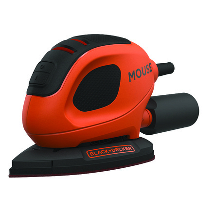 BLACK+DECKER Mouse 55W Detail Sander with 6 Sanding Sheets – BEW230-GB