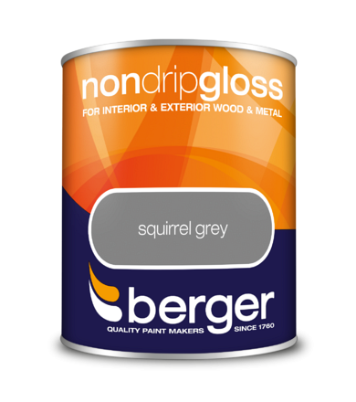 Berger Non Drip Gloss 750ml Squirrel Grey (Hi Res) [5089611]