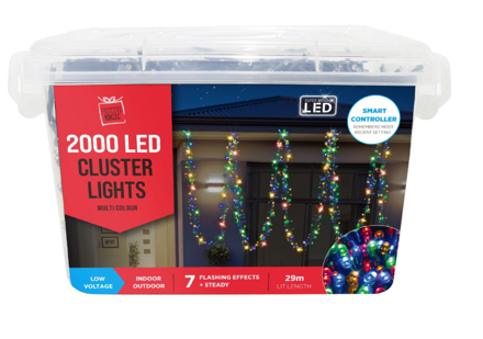 Multi-Colour Cluster Lights 2000 LEDs