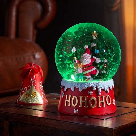 Musical Santa Snow Sphere 12cm - Image
