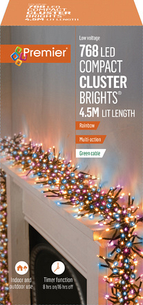 Cluster Lights 768 LEDs Rainbow - Image