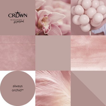 5096476 - Crown - Walls and Ceilings - Matt Emulsion - always orchid - 2.5L - S5