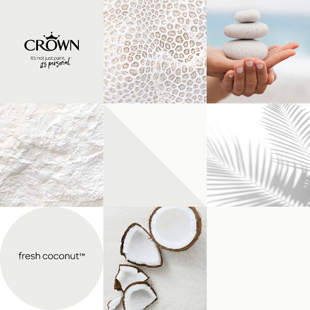 5096483 - Crown - Walls and Ceilings - Matt Emulsion - fresh coconut - 2.5L - S5