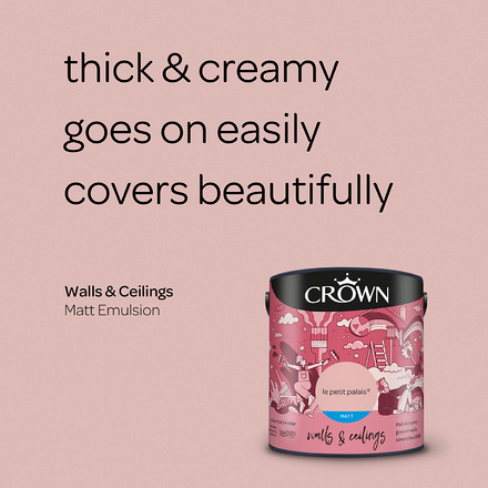 5096485 - Crown - Walls and Ceilings - Matt Emulsion - le petit palais - 2.5L - S3