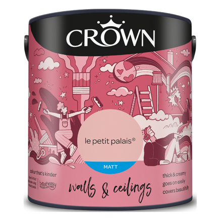 5096485 - Crown - Walls and Ceilings - Matt Emulsion - le petit palais - 2.5L - S8