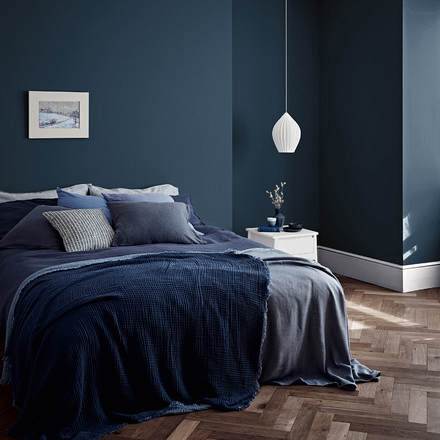 5095942 - Crown - Walls and Ceilings - Matt Emulsion - midnight navy - 2.5L - S1