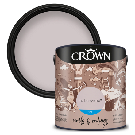 Crown Paint Matt Mulberry Mist 2.5L - Image