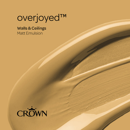 5096491 - Crown - Walls and Ceilings - Matt Emulsion - overjoyed - 2.5L - S6