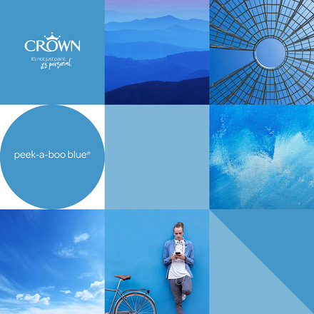 5096493 - Crown - Walls and Ceilings - Matt Emulsion - peek-a-boo blue - 2.5L - S5