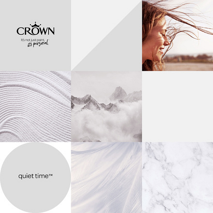 5096494 - Crown - Walls and Ceilings - Matt Emulsion - quiet time - 2.5L - S5