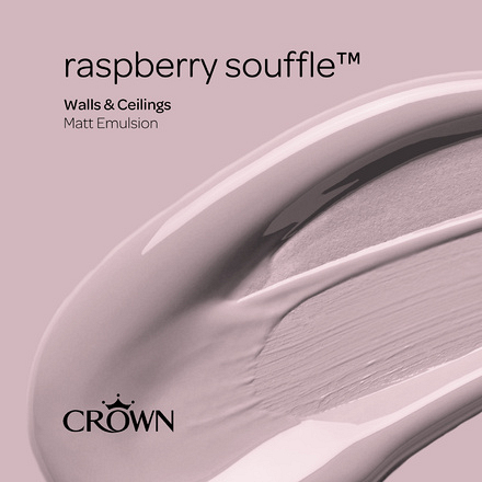 5096495 - Crown - Walls and Ceilings - Matt Emulsion - raspberry souffle - 2.5L - S6