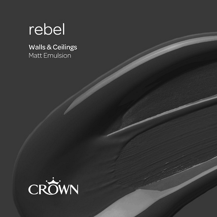 5095944 - Crown - Walls and Ceilings - Matt Emulsion - rebel - 2.5L - S6