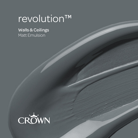 5096496 - Crown - Walls and Ceilings - Matt Emulsion - revolution - 2.5L - S6