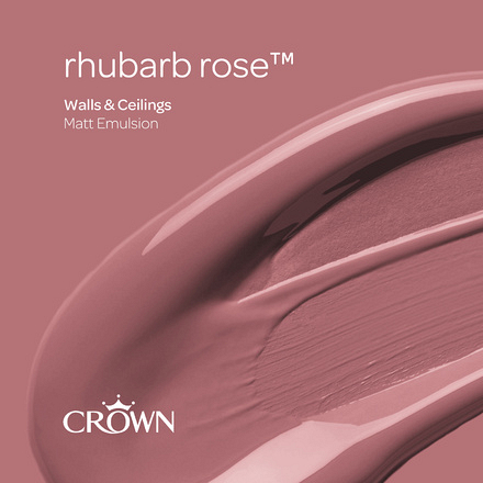 5096497 - Crown - Walls and Ceilings - Matt Emulsion - rhubarb rose - 2.5L - S6