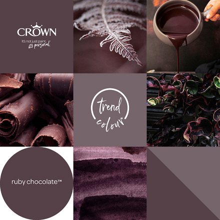 5096498 - Crown - Walls and Ceilings - Matt Emulsion - ruby chocolate - 2.5L - S5