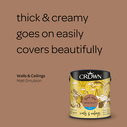 5096500 - Crown - Walls and Ceilings - Matt Emulsion - saddle stitch - 2.5L - S3