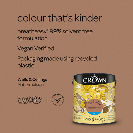5096500 - Crown - Walls and Ceilings - Matt Emulsion - saddle stitch - 2.5L - S4