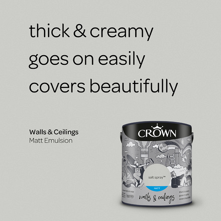 5096501 - Crown - Walls and Ceilings - Matt Emulsion - salt spray - 2.5L - S3