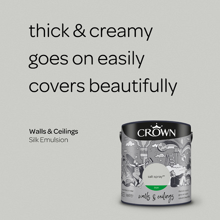 5096522 - Crown - Walls and Ceilings - Silk Emulsion - salt spray - 2.5L - S3