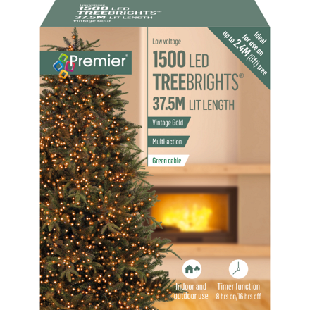 Treebrights 1500 LEDs Vintage Gold - Image