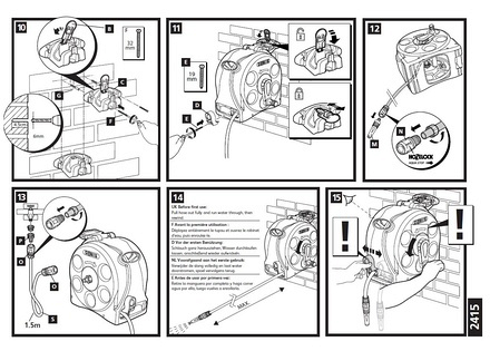 Hozelock Compact Reel 2415 Instruction Booklet T32568 page 2